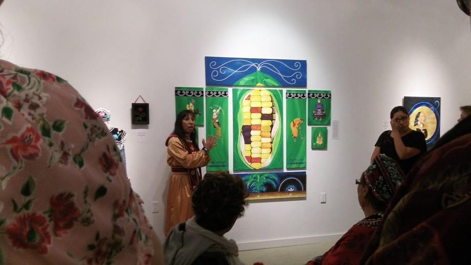 Haudensaunee Mohawk Artist Towanna Miller explains her work