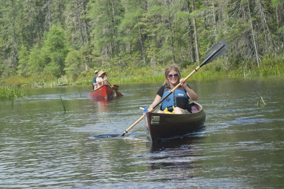 Paddlers on the Osgood River can explore boreal habitats similar to those further north in Canada. Carrianne - Osgood