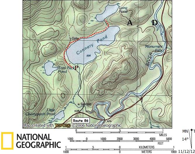 Long Pond Route Map