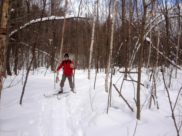 Cross Country skiing on CATS trail