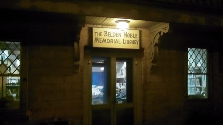 Outside the library in Essex