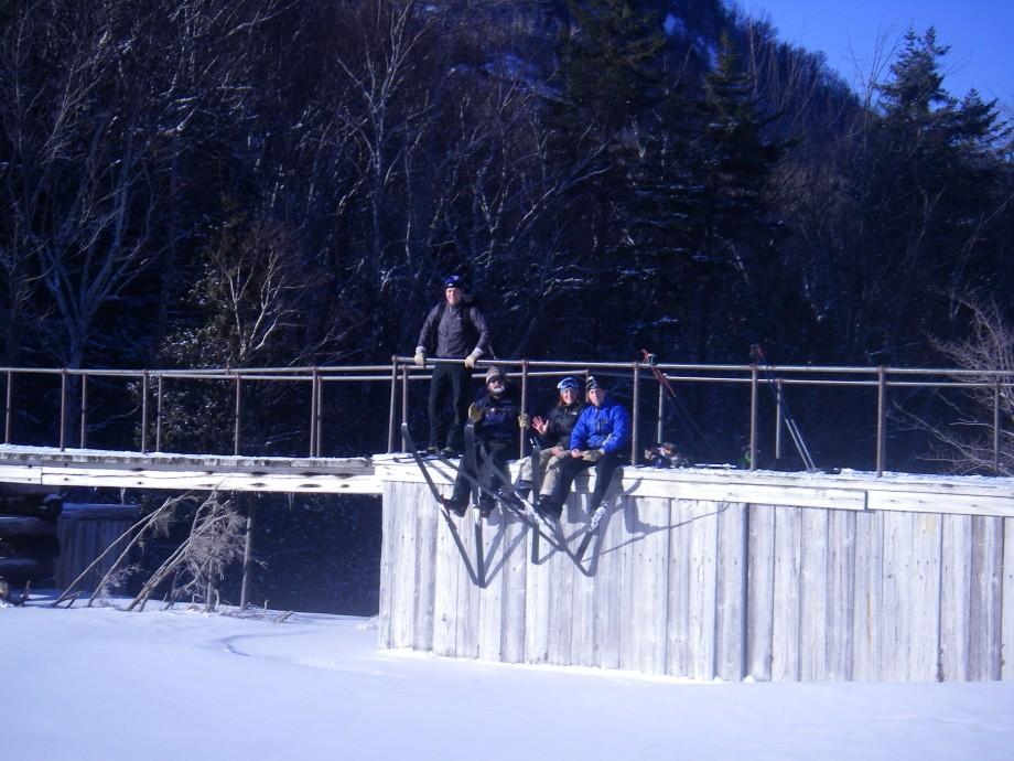 A break in the sunshine at Marcy Dam (pre-Irene)