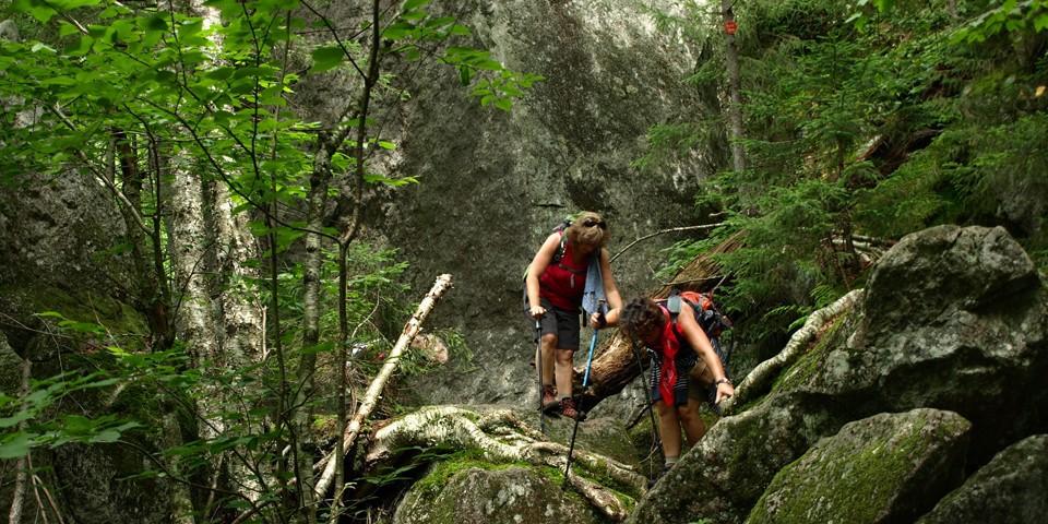 Hiking in Indian Pass.