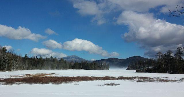 Fluffy white clouds and fluffy white snow -- great views of our winter wonderland!