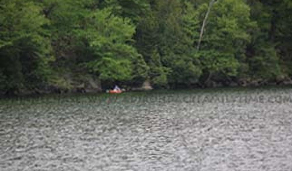 Cascade Lake kayaker