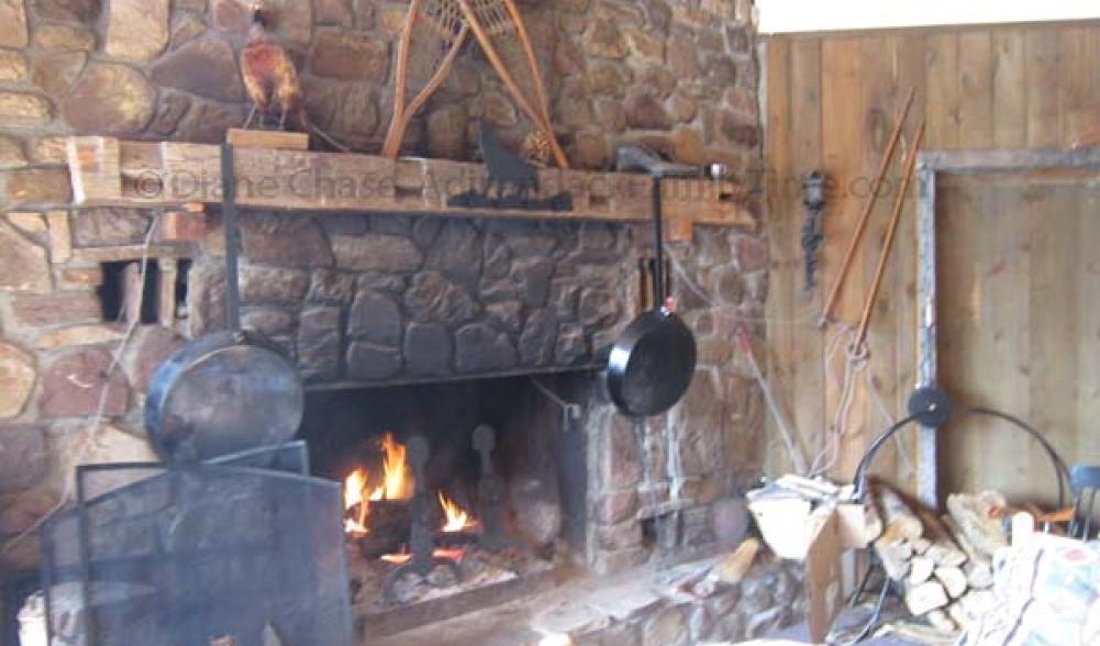 Cascase Ski Center fireplace
