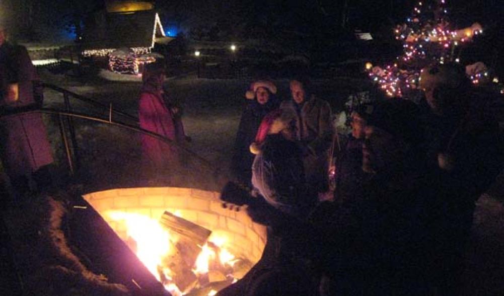 Santa Workshop Bonfire