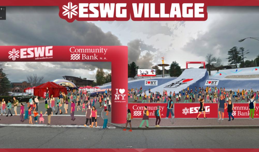 An artist's rendering of the ESWG Village.