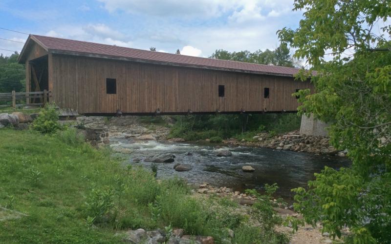 The Jay Covered Bridge is part of a wonderful park.