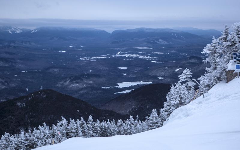 Any time of year, the view from the Whiteface Summit is spectacular.