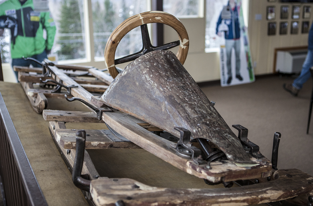 A little bit of history here. German team bobsled&#44; from the 1930's.