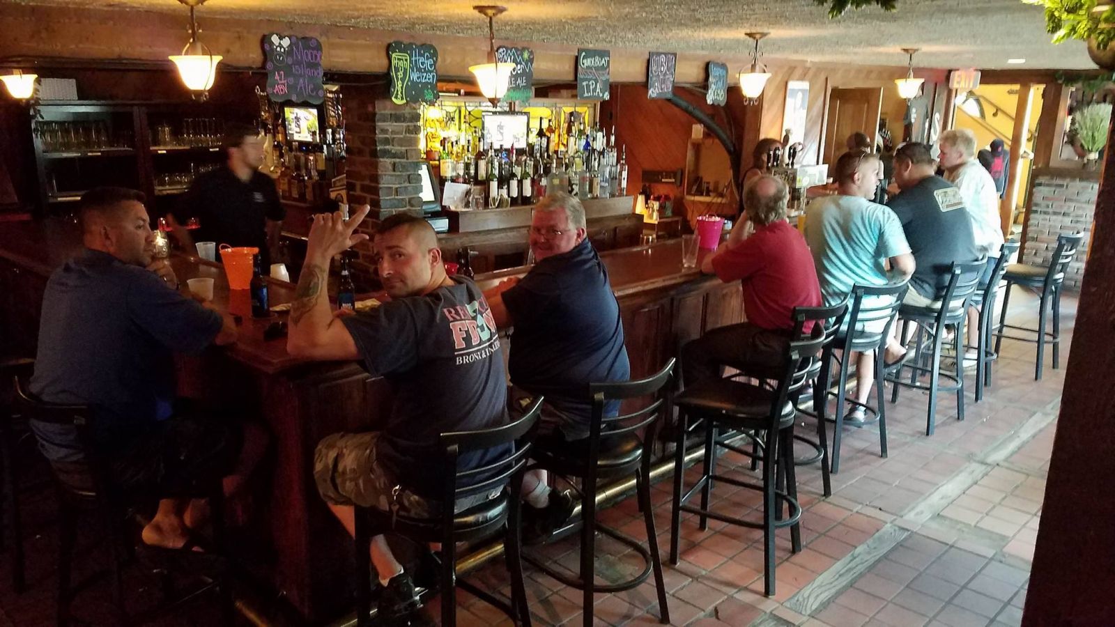 Locals and visitors enjoy happy hour in the legendary PJ O'Neills!