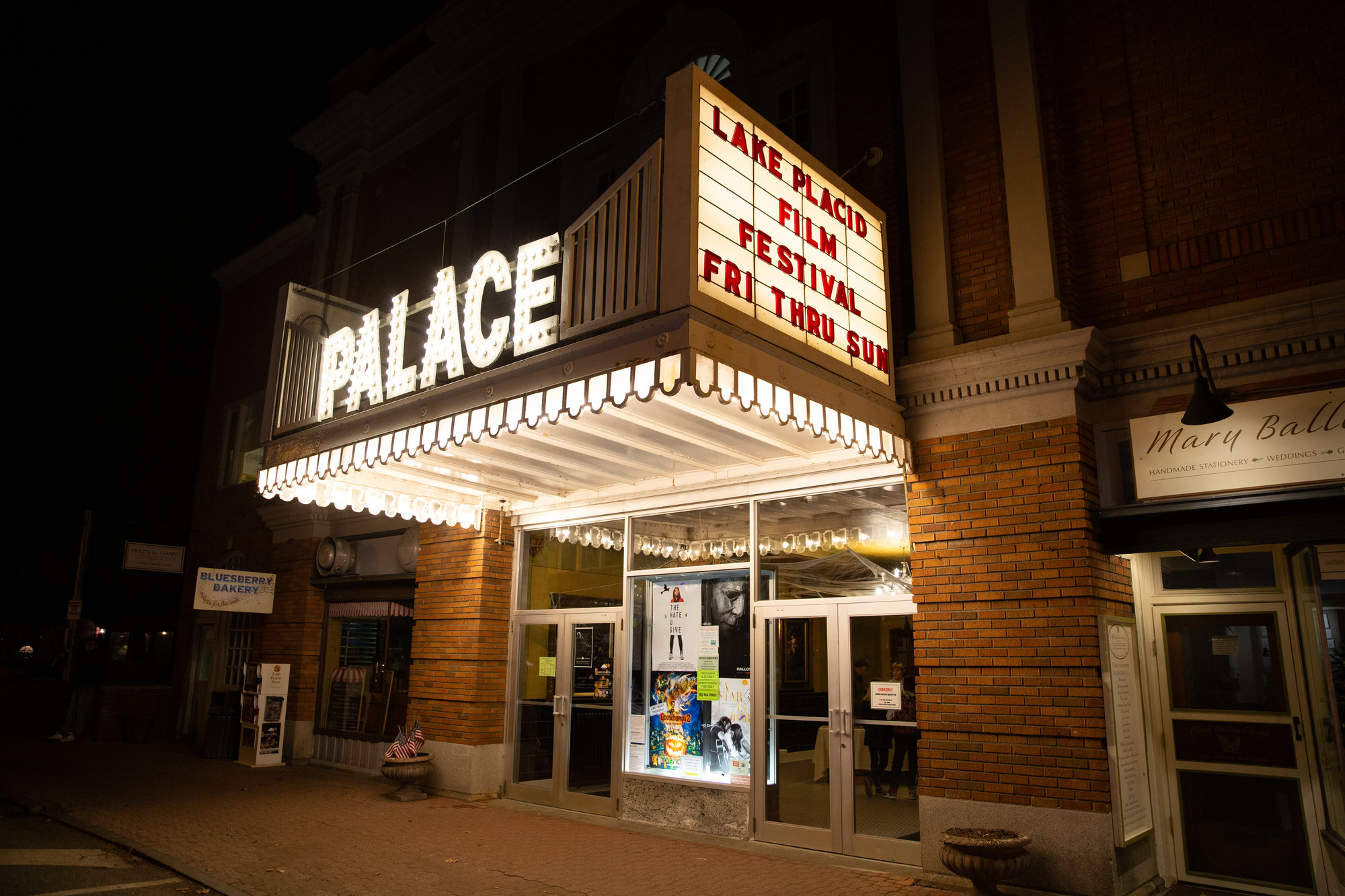 The Palace Theatre in Lake Placid.