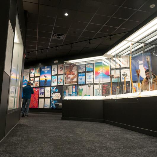 A display at an Olympics museum