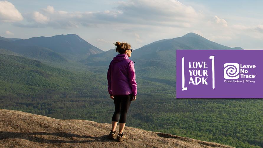 Women stands on a mountain