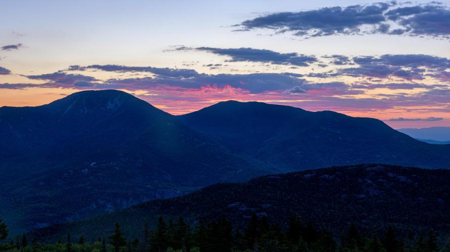 Sunset in the mountains