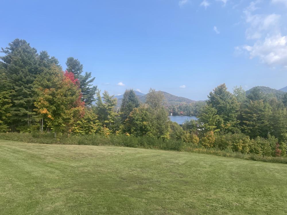 A view of the foliage change in Lake Placid on Monday, September 25 2023