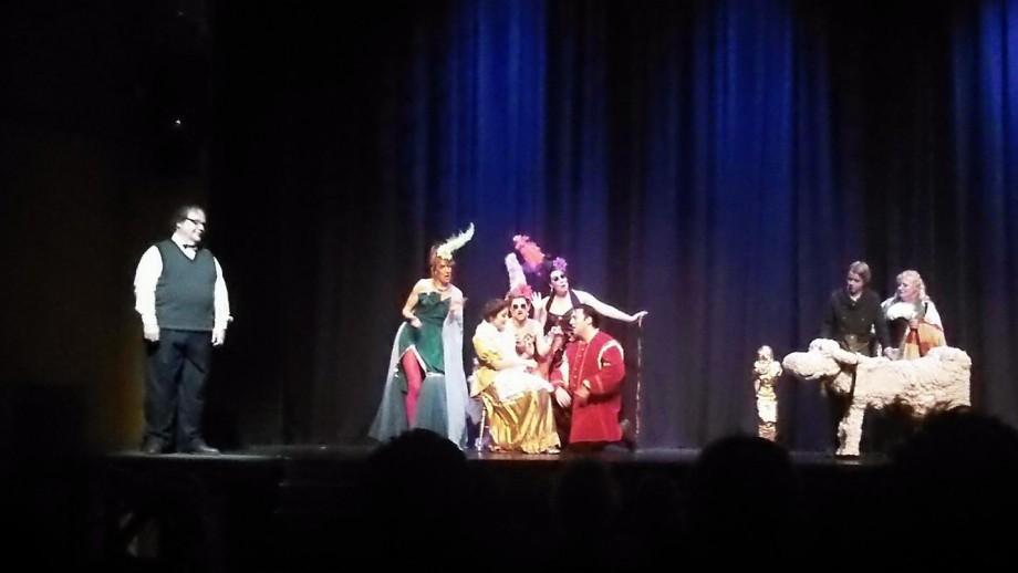 The Narrator, Jason Brill, sets the scene for Act II