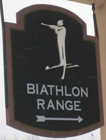 Biathlon sign Biathlon sign