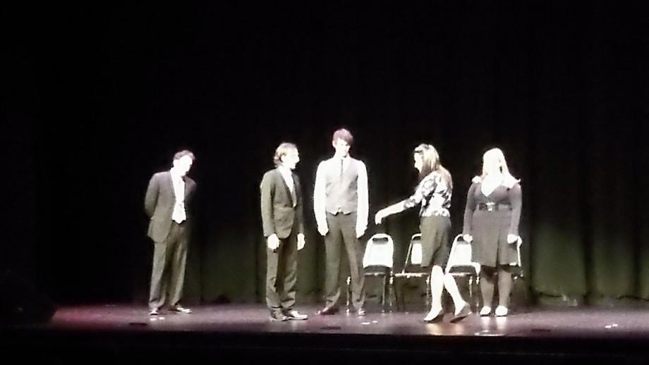The Second City National Tour onstage at the LPCA