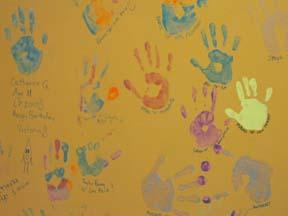 hand print wall