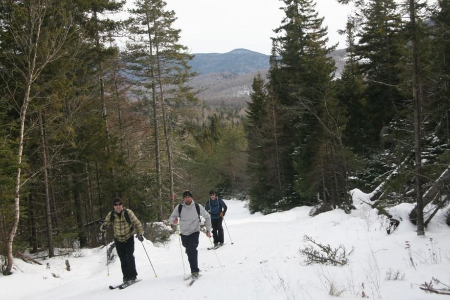 Skiers enjoying the varied terrain at Cascade Ski Center