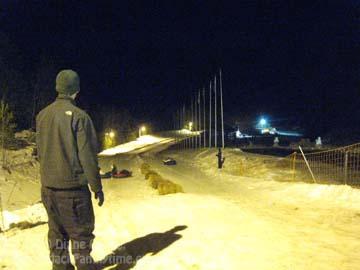 top of the Lake Placid tubing hill