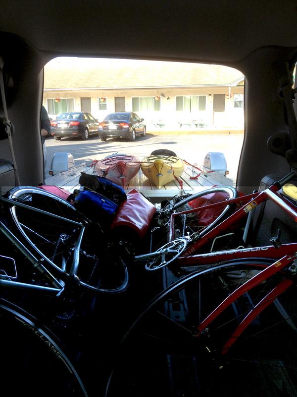 Bikes and Boats Van packed