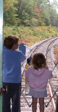kids on Scenic Railroad