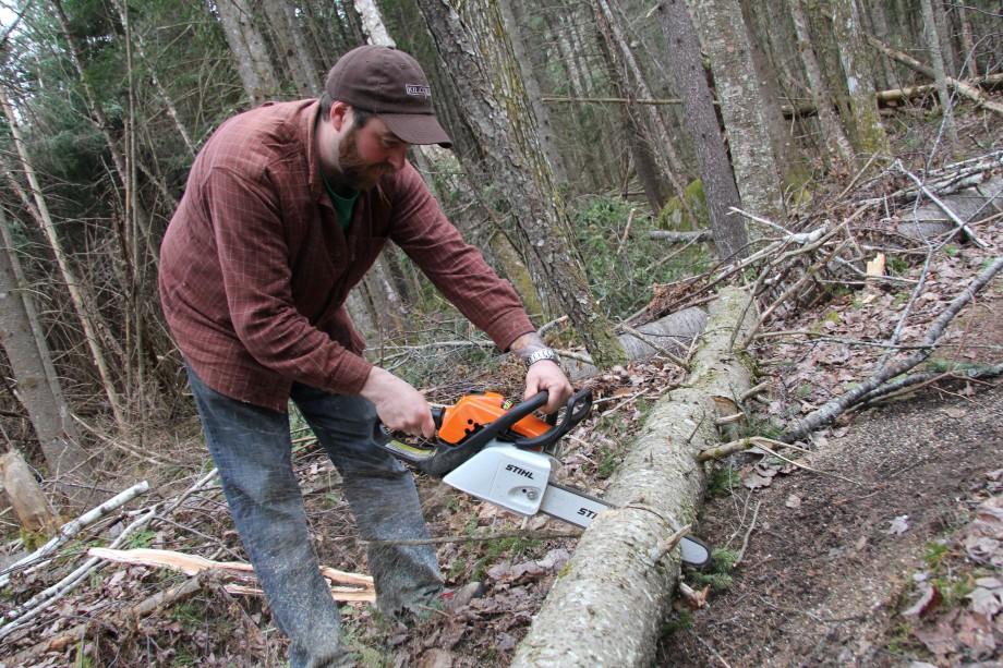 Liquids and Solids' co-owner/chef Tim Loomis is also a Barkeater Trails Alliance Volunteer