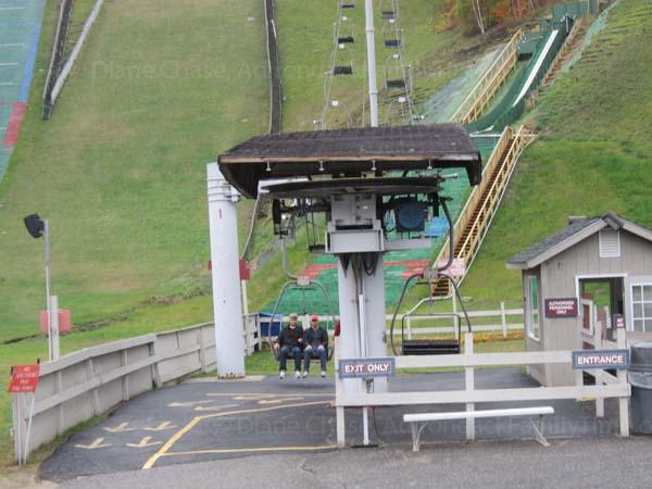 Enjoy a ride up the chairlift Olympic Jumps chairlift
