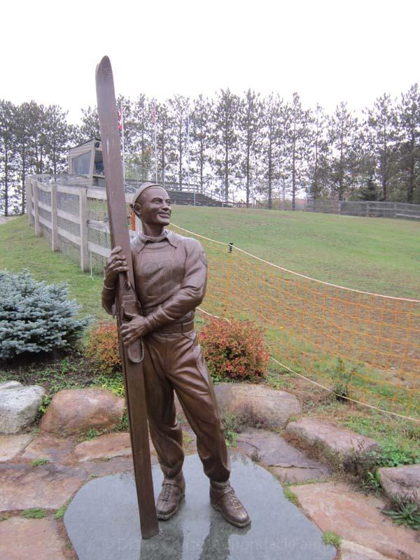 Art Devlin is a native of Lake Placid Art Devlin statue