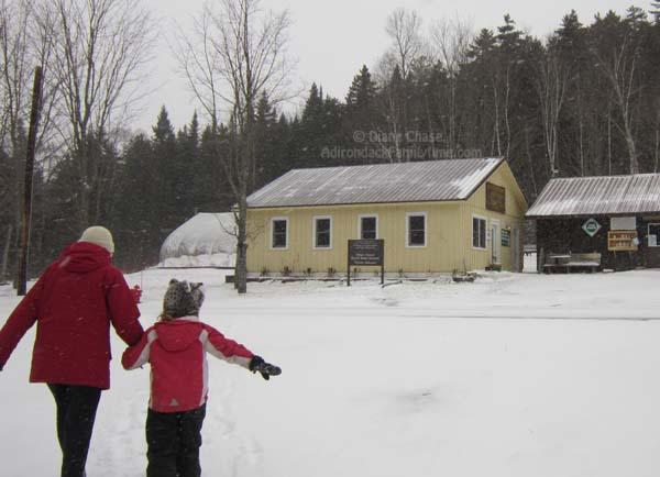 snowshoe at Uhlein Maple Field Station