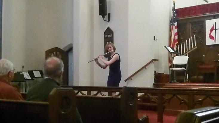 Julia Murray on flute