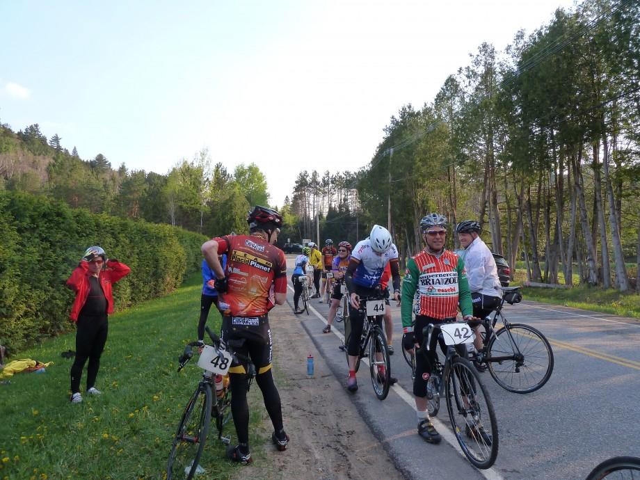 The riders lining up The riders lining up