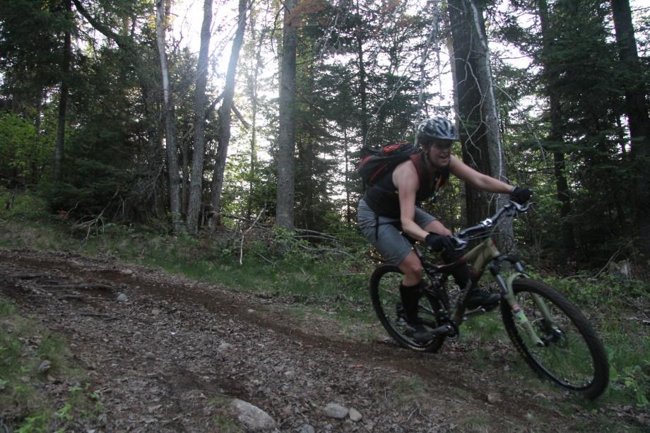 A rider on the Jackrabbit Trail