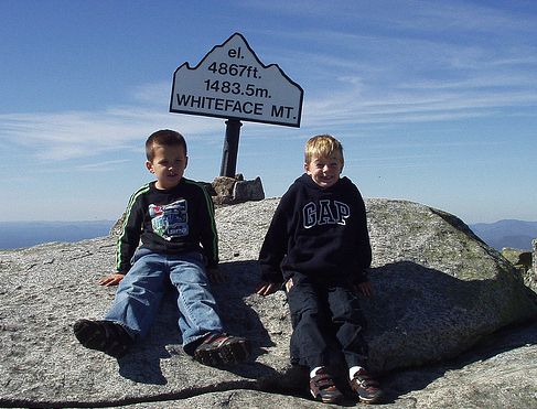 Kids on Whiteface Mountain, Lake Placid, NY