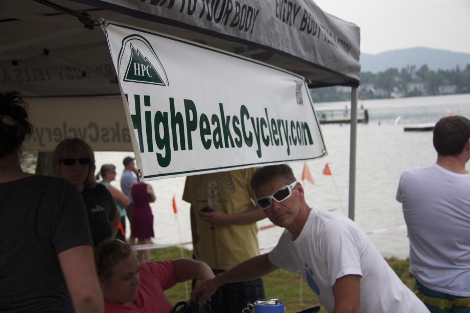 High Peaks Cyclery's owner Brian Delaney getting Ready to start the race