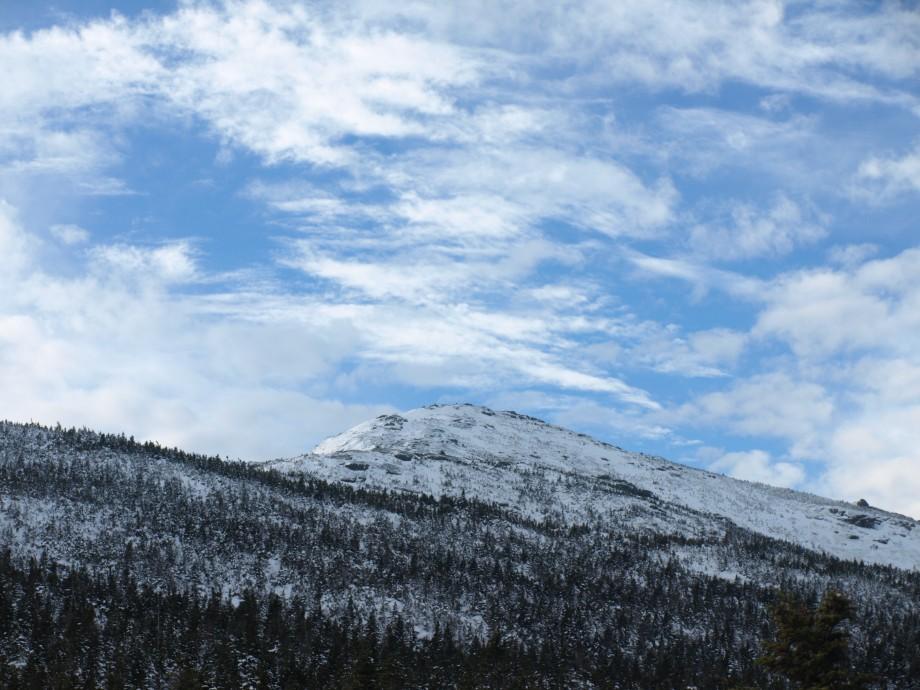 One of our first views of the summit Mount Marcy