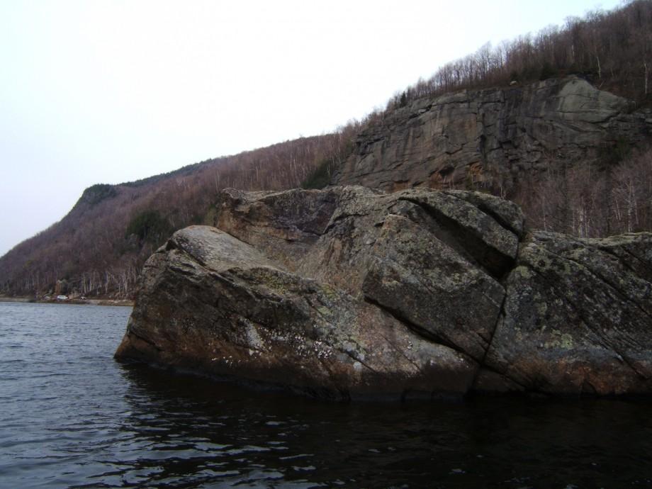 A Boulder on Lower Cascade Lake Cascade Lake