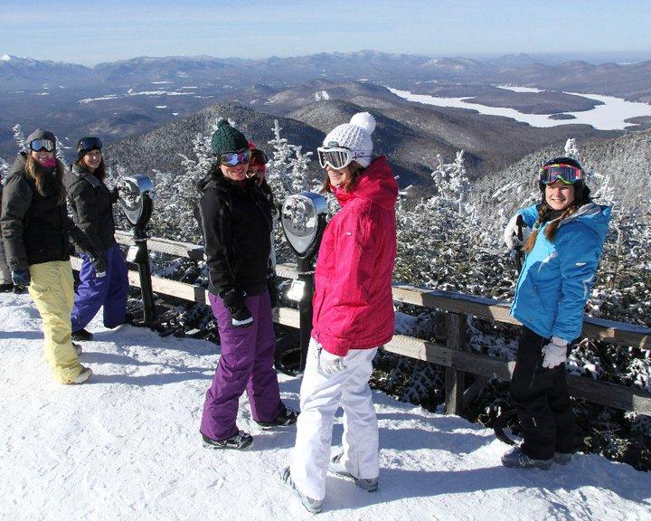 View from top of gondola at Whiteface Ski Area in New York View from top of gondola at Whiteface Ski Area in New York