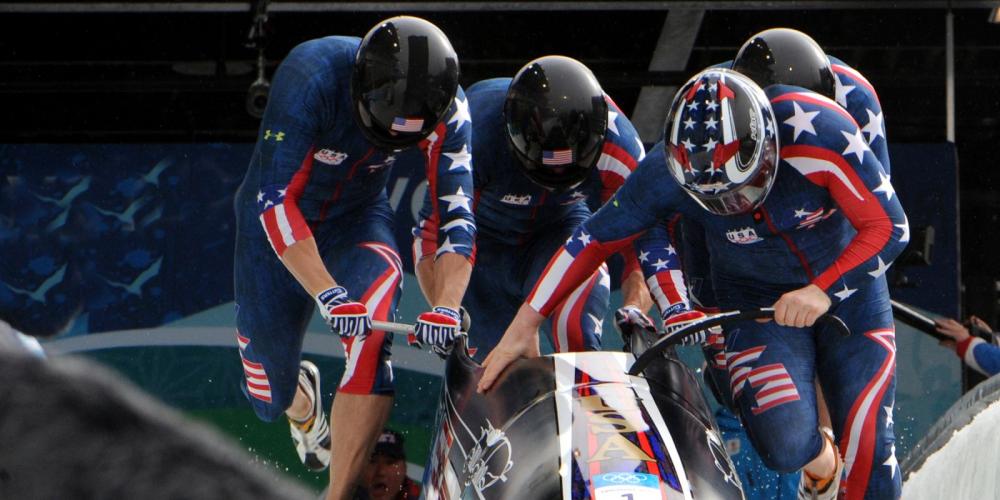 Team USA hits the starting line in world bobsled competition