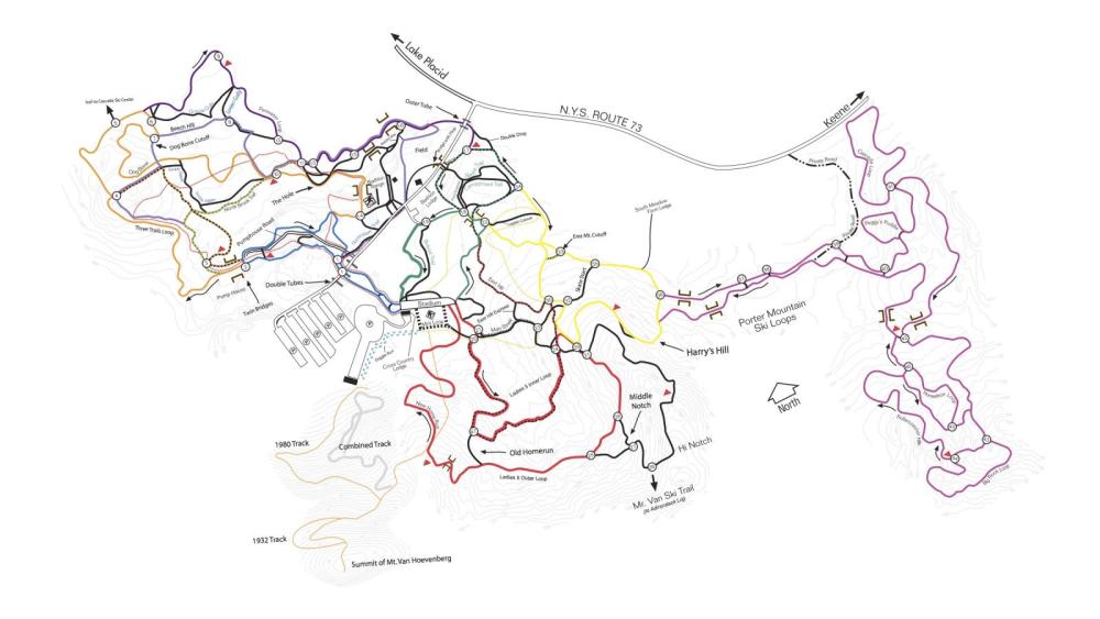 Mt Van Ho cross country Trail Map