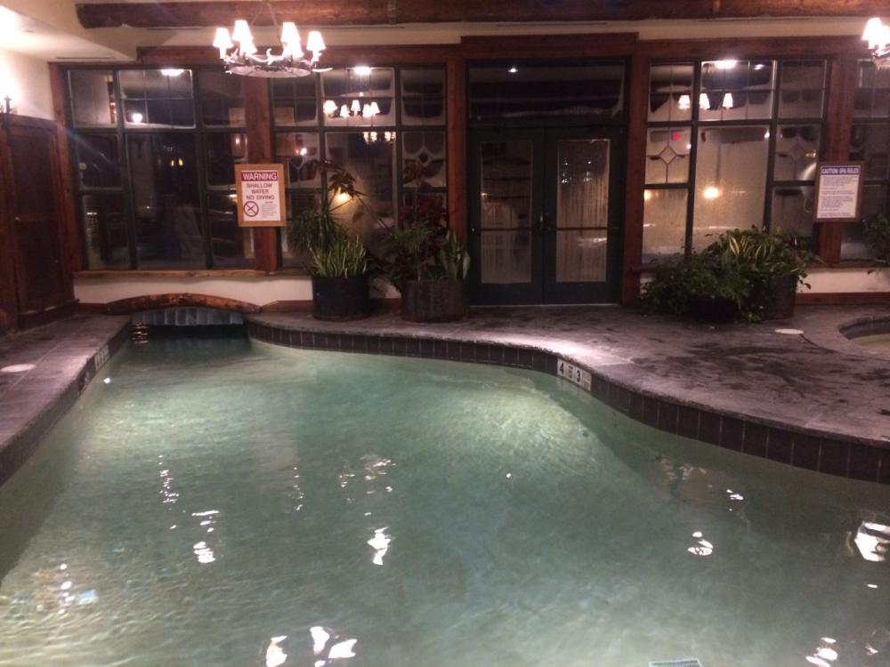 indoor/outdoor pool at the Whiteface Resort