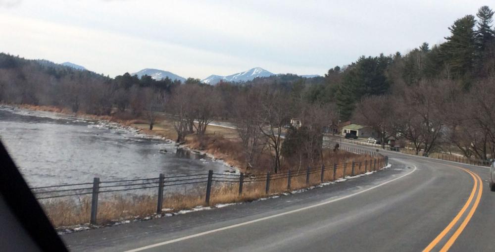 river along adirondack road