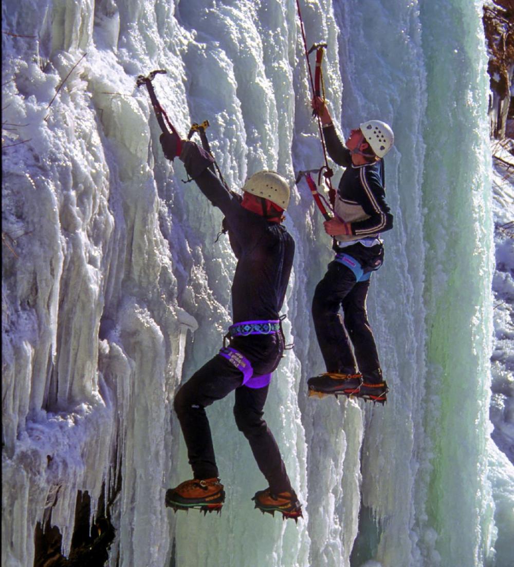 Ice climbing - one of the highlights of Mountaineering Festival.