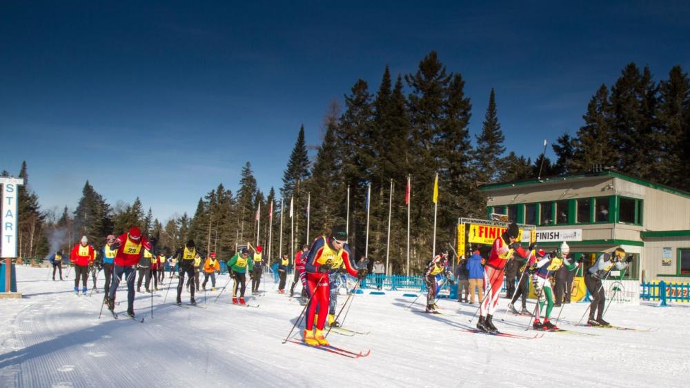 The 2014 Lake Placid Loppet kicked off under gorgeous blue skies
