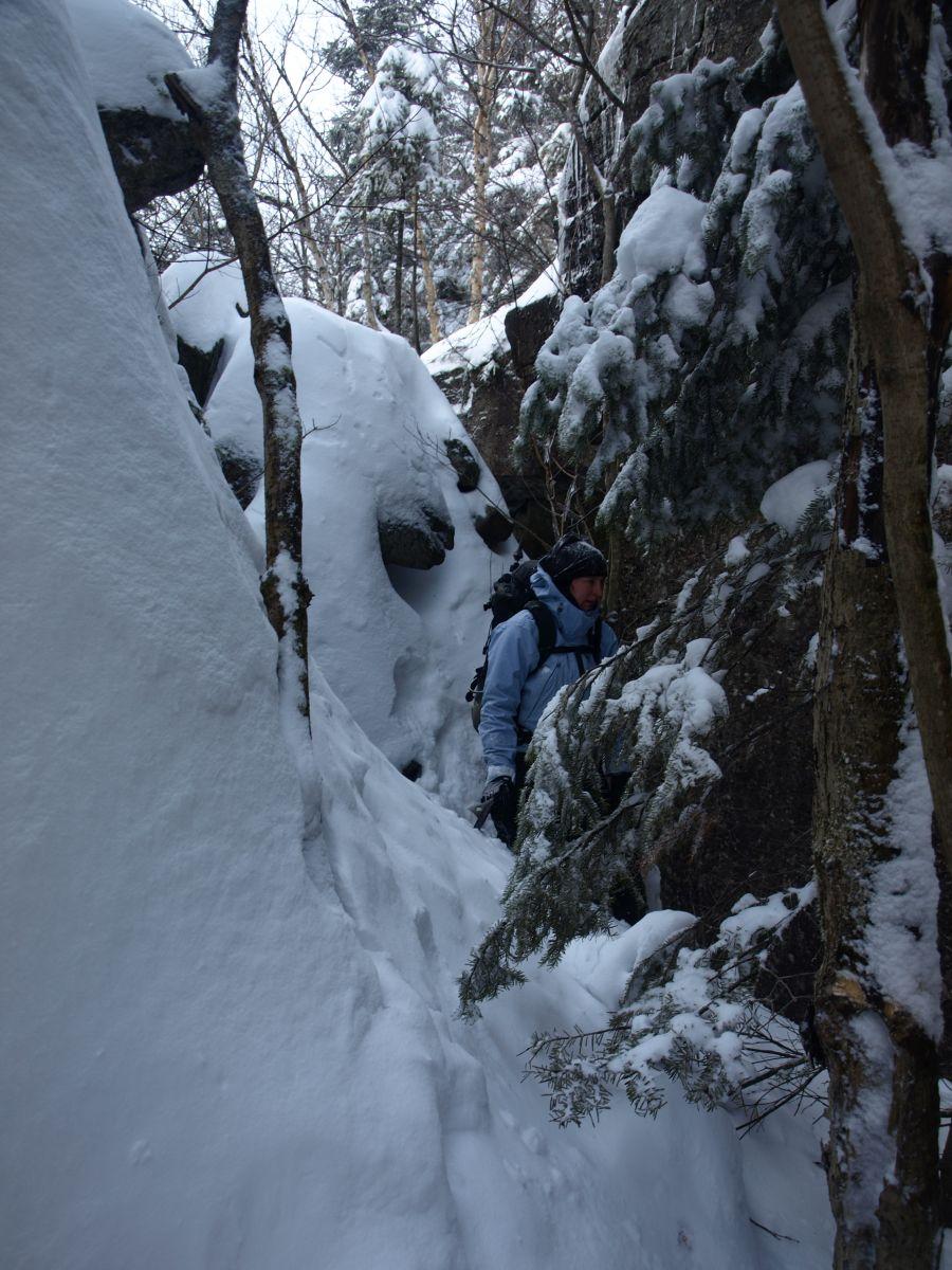 The snow kept getting deeper