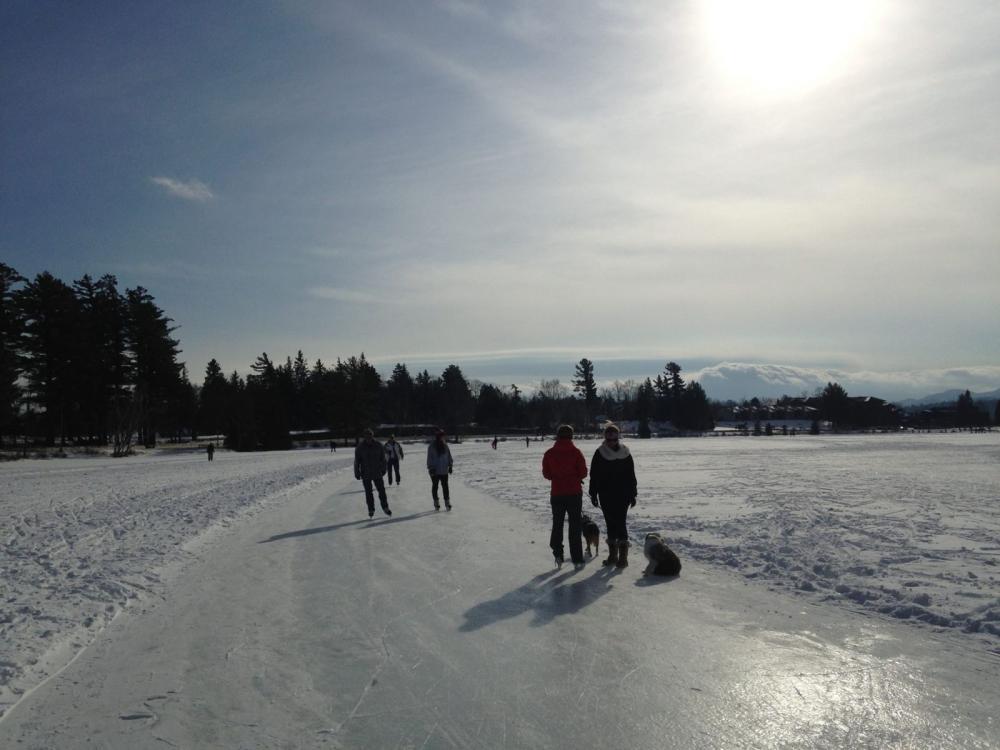 The Mirror Lake ice track - free and waiting for you to enjoy!
