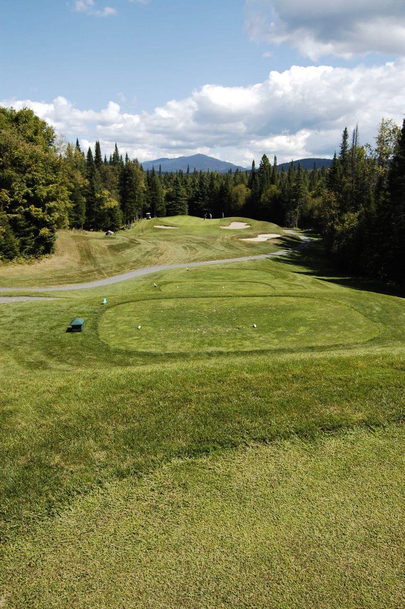 Hole 3 at the High Peaks Golf Course. Hole 3 at the High Peaks Golf Course.